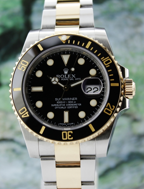 (image for) A ROLEX OYSTER PERPETUAL DATE CERAMIC BEZEL SUBMARINER/ 116613LN